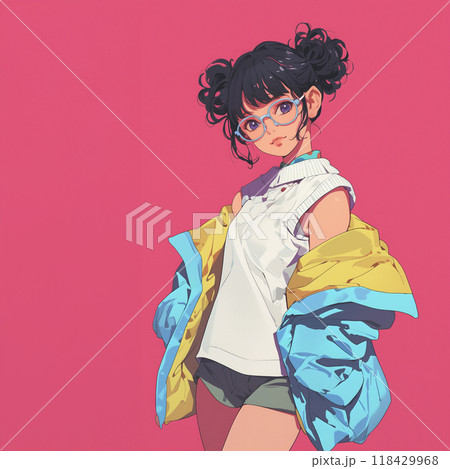 Tokyo 90's girl illustration(Generative AI) Tokyo 90's girl illustration(Generative AI) 118429968