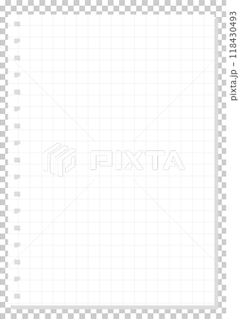 Simple graph paper note/memo background, portrait, size ratio 3:4 118430493