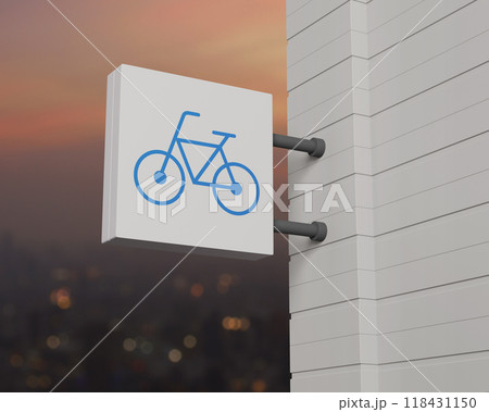 Business bicycle service concept, 3D rendering 118431150