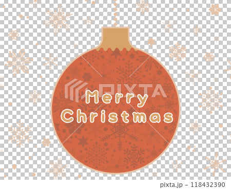 Christmas Kugel Snowflake Background Material Red 2 118432390