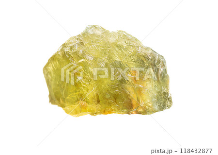 Rough yellow sapphire gemstone 118432877