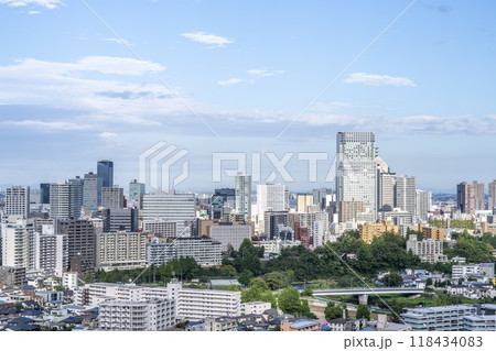 仙台城跡(青葉城)から見た秋の仙台市街 俯瞰 仙台市青葉区 仙台城跡(青葉城)から見た秋の仙台市街 俯瞰 仙台市青葉区 118434083