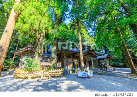 夏の高千穂神社　宮崎県高千穂町 118434228