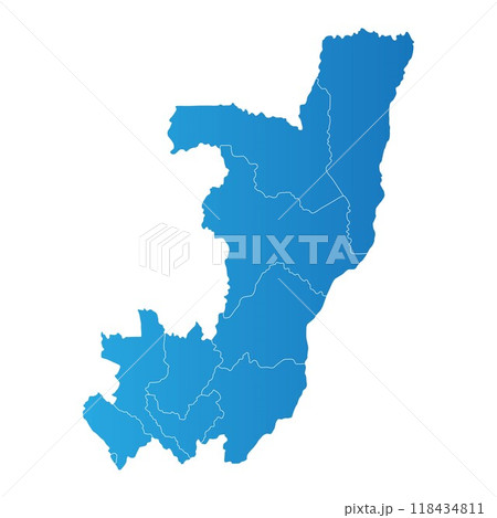 Republic of the Congo district Country land Map	 118434811