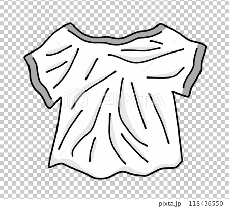 Loose and simple wrinkled clothes, solid color 118436550