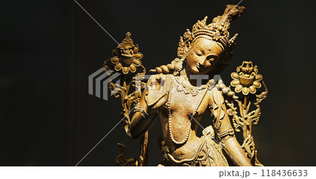 Goddes Tara Also Known As Jetsun Dolma Is Important Female Buddha In Buddhism, Especially Revered In Vajrayana Buddhism And Mahayana Buddhism. Tara Is Also Known As Saviouress Who Hearscries Of Beings Goddes Tara Also Known As Jetsun Dolma Is Important Female Buddha In Buddhism, Especially Revered In Vajrayana Buddhism And Mahayana Buddhism. Tara Is Also Known As Saviouress Who Hearscries Of Beings 118436633