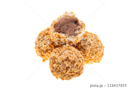 nut truffles isolated nut truffles isolated 118437855
