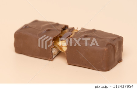 chocolate bar with nuts chocolate bar with nuts 118437954