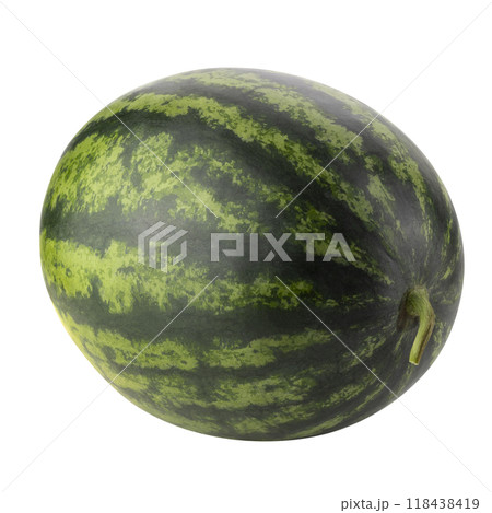 A whole watermelon isolated on a white background A whole watermelon isolated on a white background 118438419
