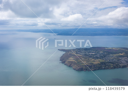 アイルランド　ダブリンへ向かう　飛行機・空港 118439379