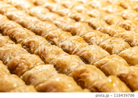 Turkish Sweets - Baklava in Honey 118439786