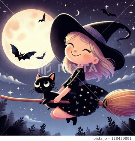 星と月に包まれた魔女と黒猫の冒険 星と月に包まれた魔女と黒猫の冒険 118439891