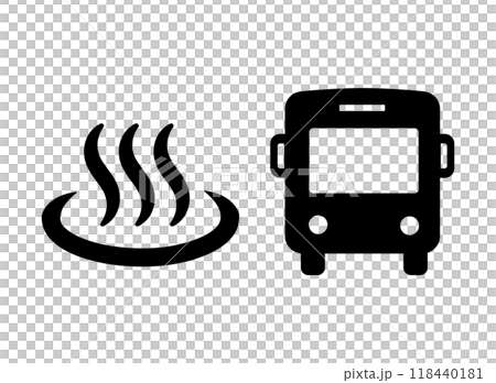 Hot spring bath icon 118440181