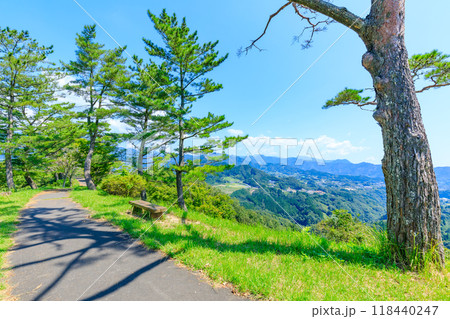 夏の国見ヶ丘展望台　宮崎県高千穂町 118440247