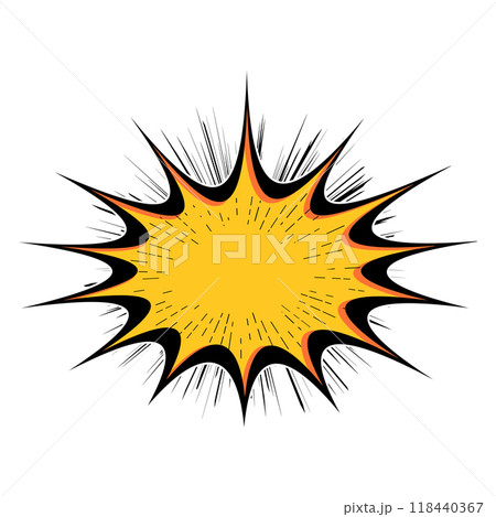 Explosion Pop art cartoon comic isolated. Vector illustration Explosion Pop art cartoon comic isolated. Vector illustration 118440367