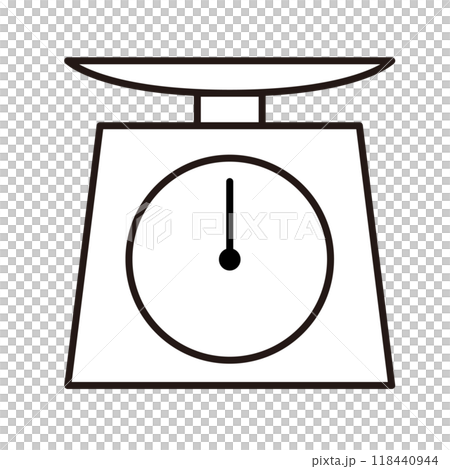 A simple illustration of an analog scale 118440944