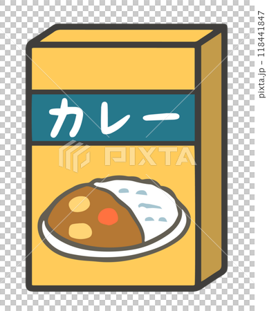 Instant curry illustrations 118441847