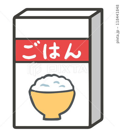 レトルトご飯のイラスト 118441848