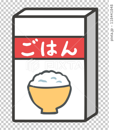 レトルトご飯のイラスト 118441848