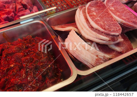 肉屋 市場 マーケット 118442657
