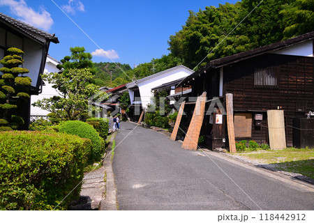 古い町並みが再現された妻籠宿 118442912