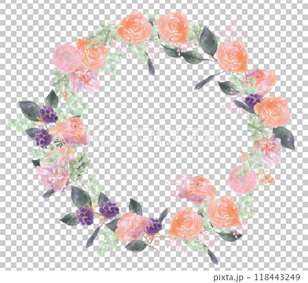 別緻的玫瑰花環 118443249