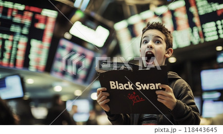 株式市場パニック：苦悩するトレーダー 118443645
