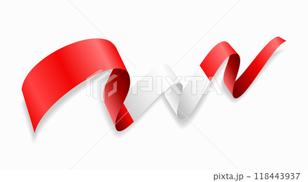 Peruvian flag wavy abstract background. Vector illustration. 118443937