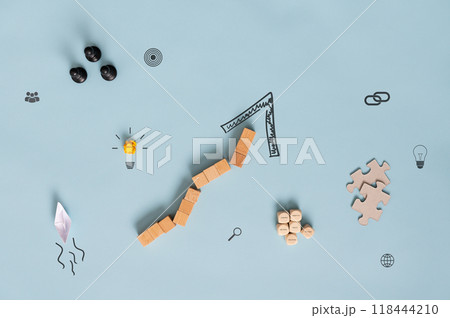 Conceptual image of creativity and development Conceptual image of creativity and development 118444210
