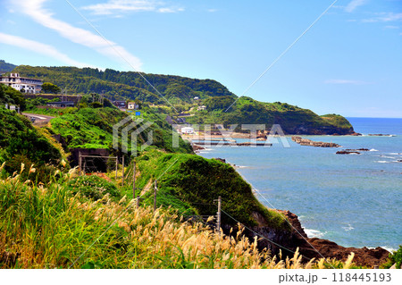 笠島海水浴場周辺を望む(新潟県柏崎市)【2024.9】 118445193