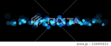 Abstract blue light bokeh blur on black design modern technology futuristic background vector 118445812