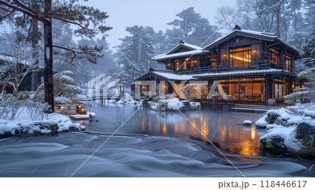 Japan. Consider incorporating elements of Japanese winter festivals or celebrations into the story, adding a touch of cultural vibrancy to the winter onsen setting. Japan. Consider incorporating elements of Japanese winter festivals or celebrations into the story, adding a touch of cultural vibrancy to the winter onsen setting. 118446617