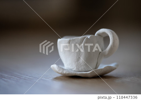 Coffee cup made of clay Coffee cup made of clay 118447336