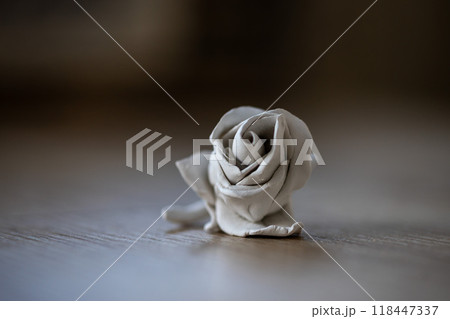 Rose made of clay Rose made of clay 118447337