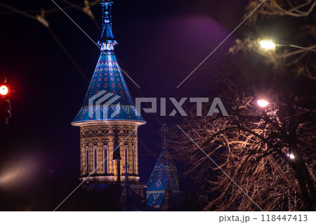 View of church tower 118447413
