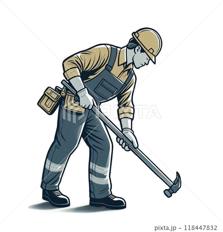 打音検査をする人 打音検査をする人 118447832