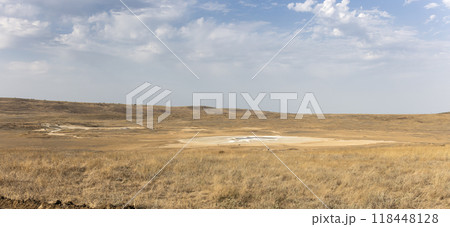 photo of a mud volcano eruption, landscape photography 118448128