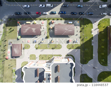 children playground, view from above children playground, view from above 118448537