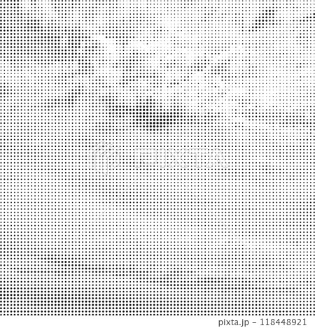 Vector Halftone Pattern. Set of Dots. Dotted Texture on White Background. Overlay Grunge Template. Distress Linear Design. Fade Monochrome Points. 118448921