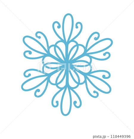 snowflakes in doodle style for winter design. Vector illustration. Collection hand drawn snowflakes isolated on whit background. Snowflake icon painted. snowflakes in doodle style for winter design. Vector illustration. Collection hand drawn snowflakes isolated on whit background. Snowflake icon painted. 118449396