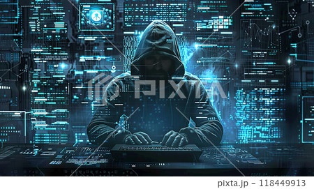 Hacker at Work Hacker at Work 118449913