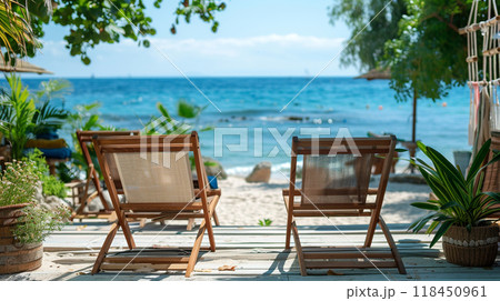 Serene Beachfront Relaxation Zone 118450961