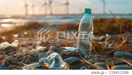 Plastic Pollution at Industrial Facility 118451206