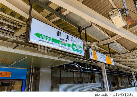 福島県　郡山市　郡山駅　在来線のりば 118451533