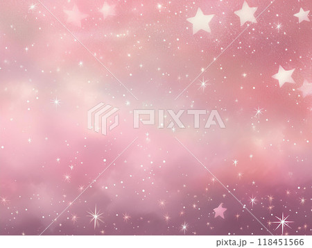 星とピンクのグラデーションイラスト 星とピンクのグラデーションイラスト 118451566