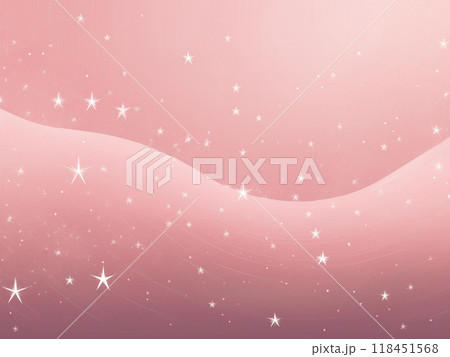 星とピンクのグラデーションイラスト 118451568