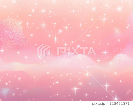星とピンクのグラデーションイラスト 星とピンクのグラデーションイラスト 118451571