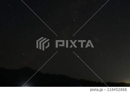 北杜市白州町、西の山際まで降りて来た夏の大三角 118452888