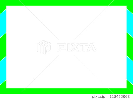 フレーム 黄緑 水色 フレーム 黄緑 水色 118453068