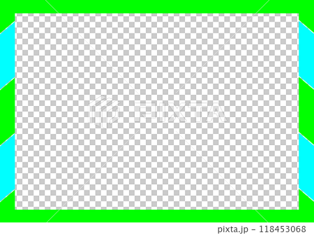フレーム 黄緑 水色 フレーム 黄緑 水色 118453068